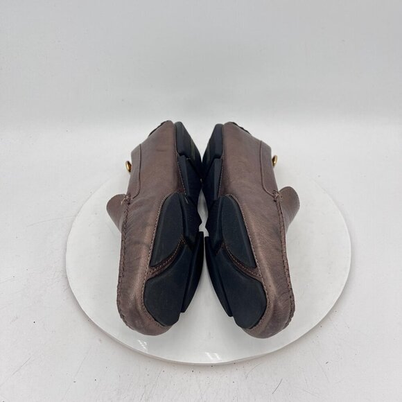 Donald J Pliner Vieto Men Size 11M Gold leather Slip On Loafer Casual Shoes - Picture 7 of 14